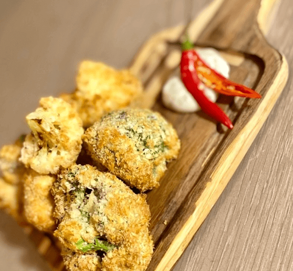 Air fryer broccoli bites by Clare Andrews