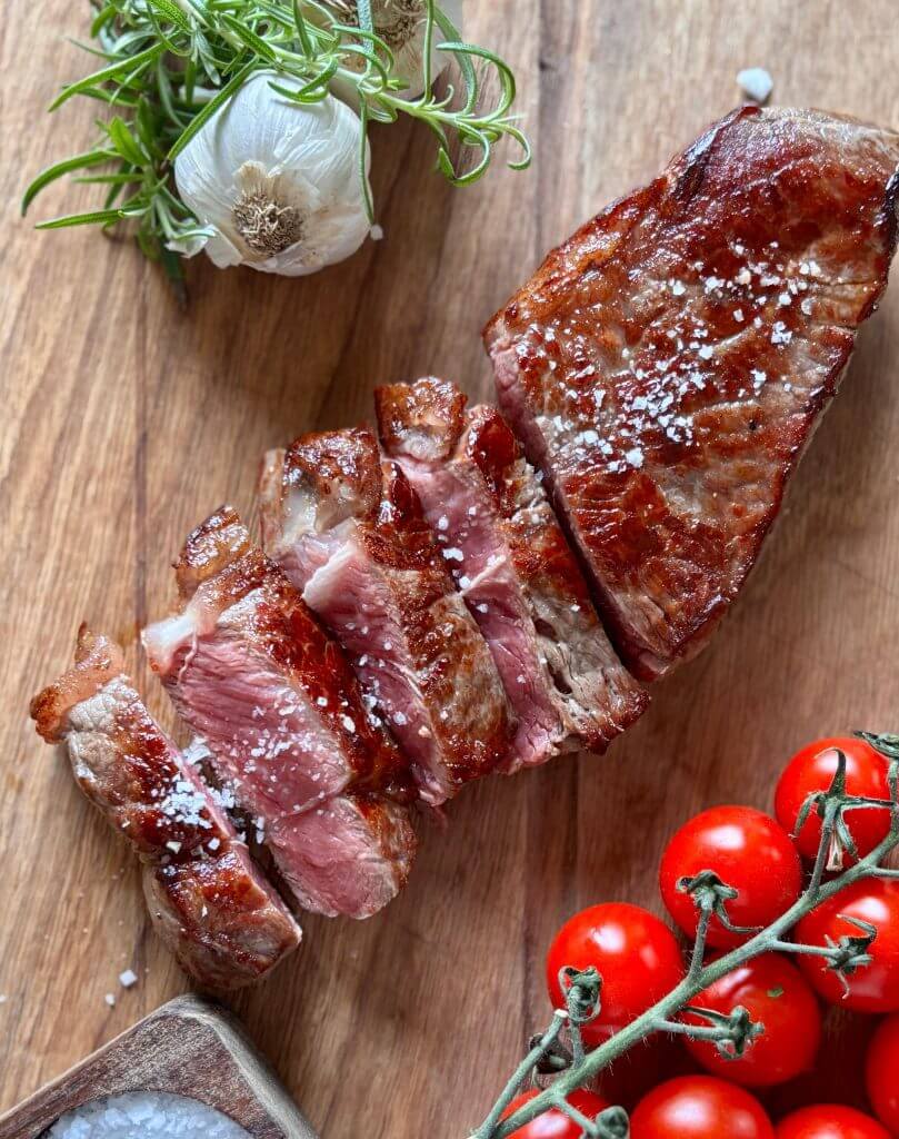 Air fryer sirloin steak by Clare Andrews