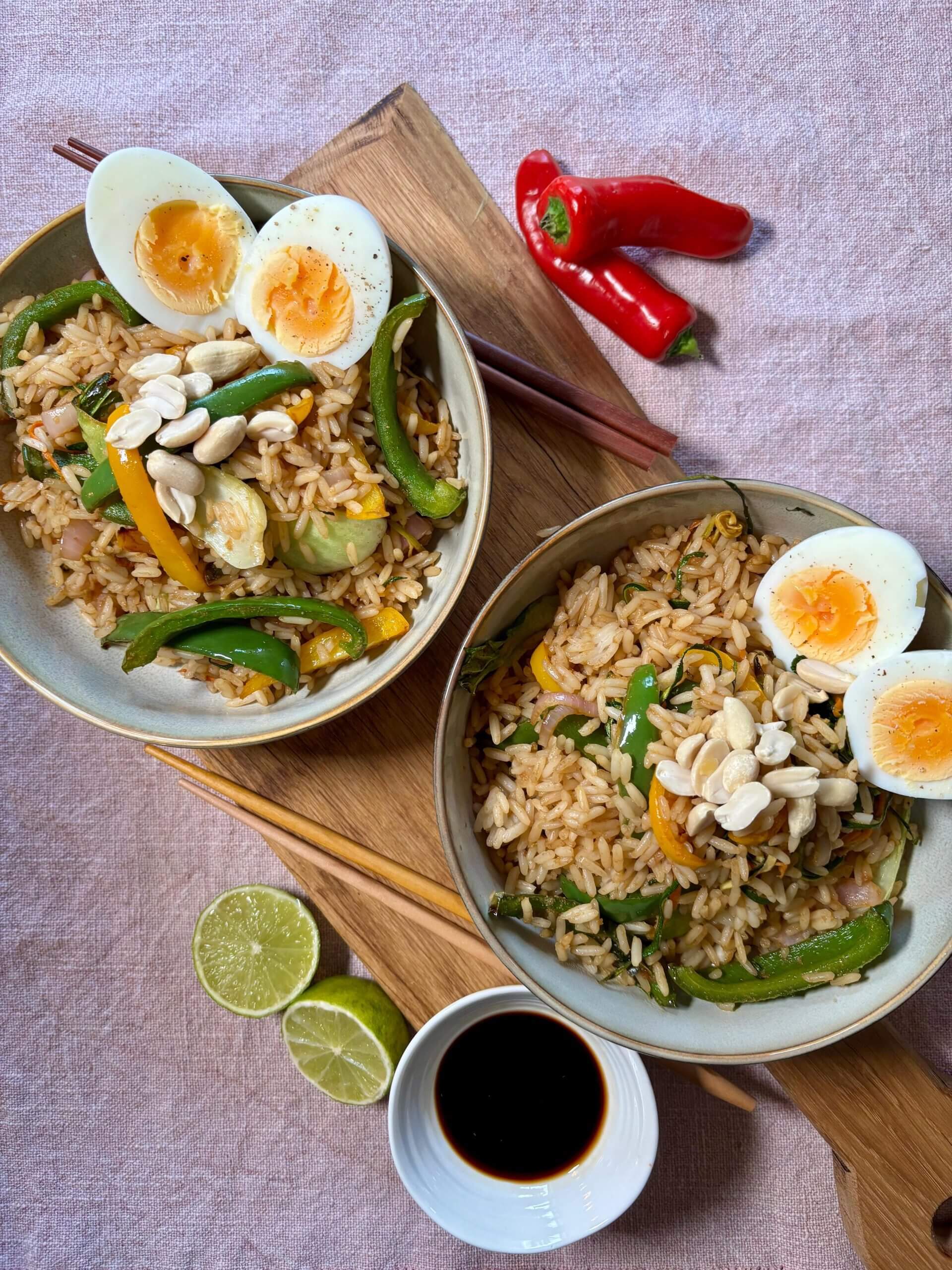 Air fryer fried rice recipe by Clare Andrews