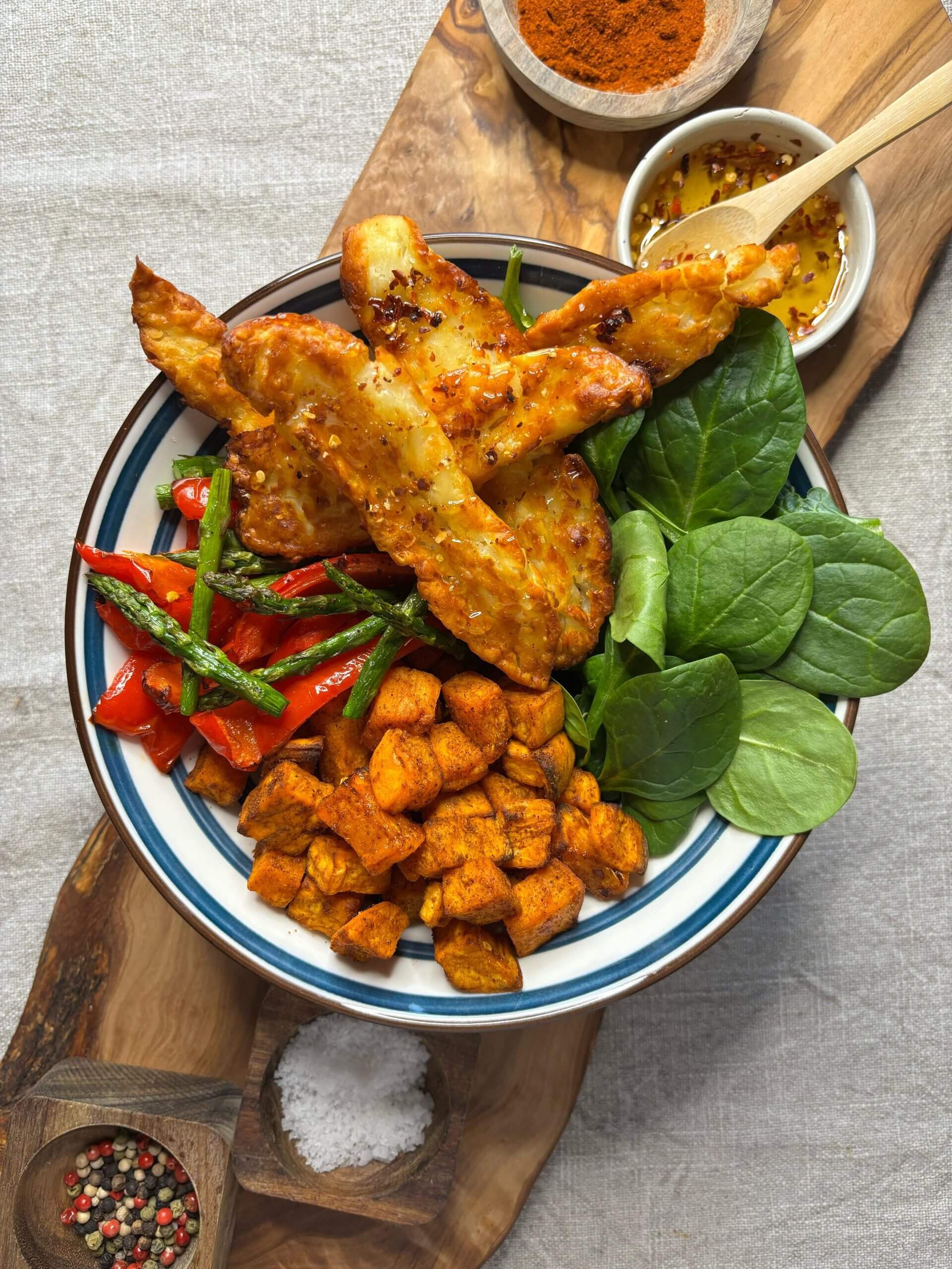 Air fryer halloumi recipe by Clare Andrews