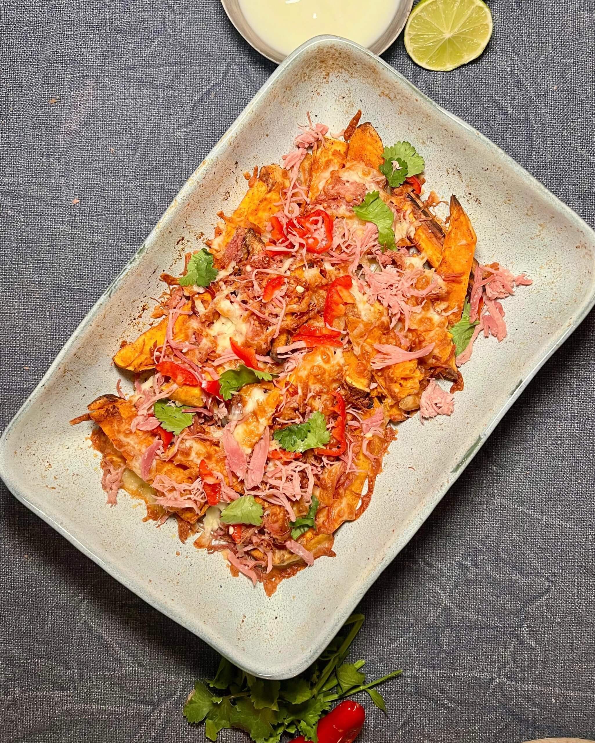 Air fryer loaded fries recipe by Clare Andrews