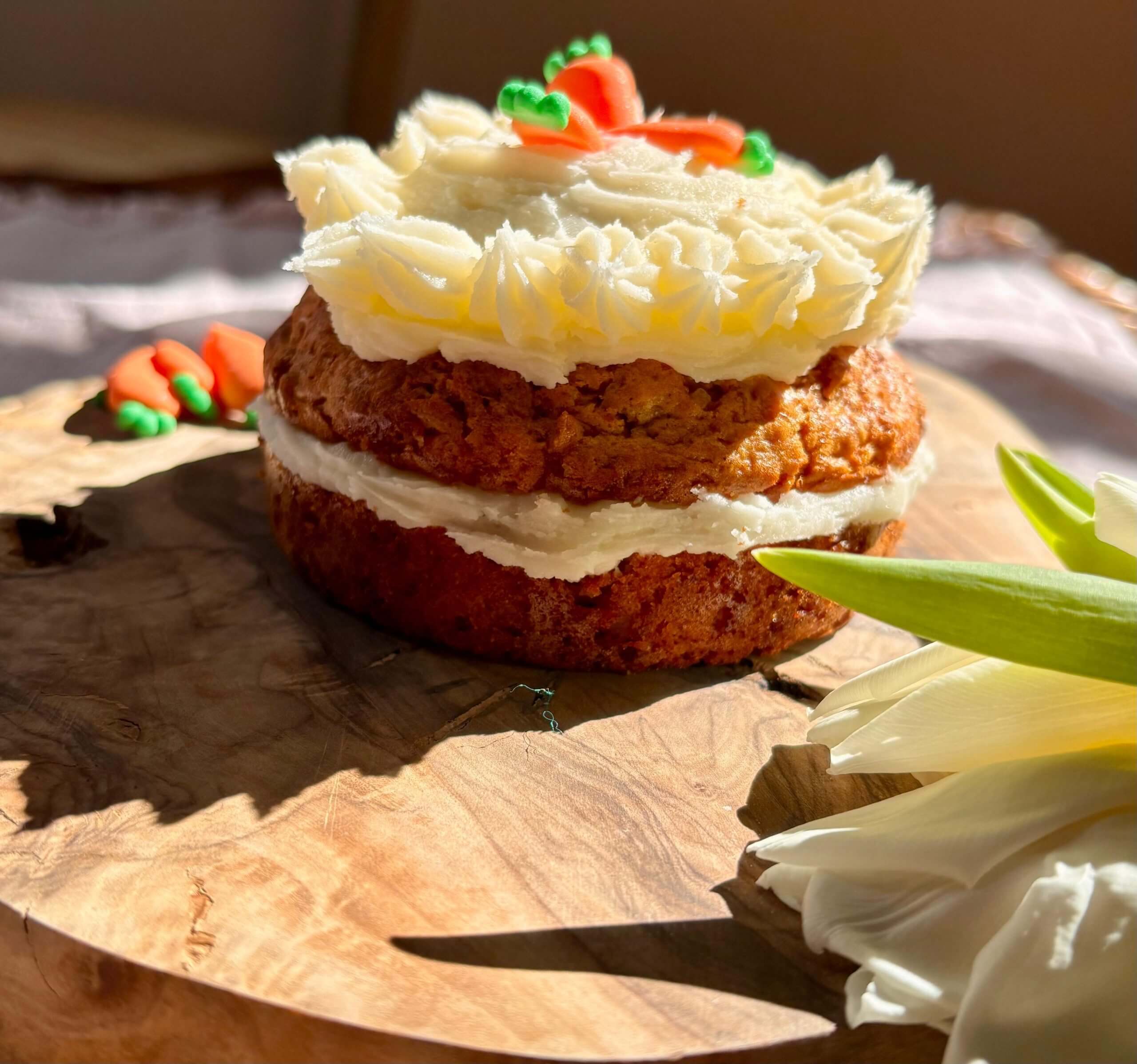 Air fryer carrot cake recipe by Clare Andrews