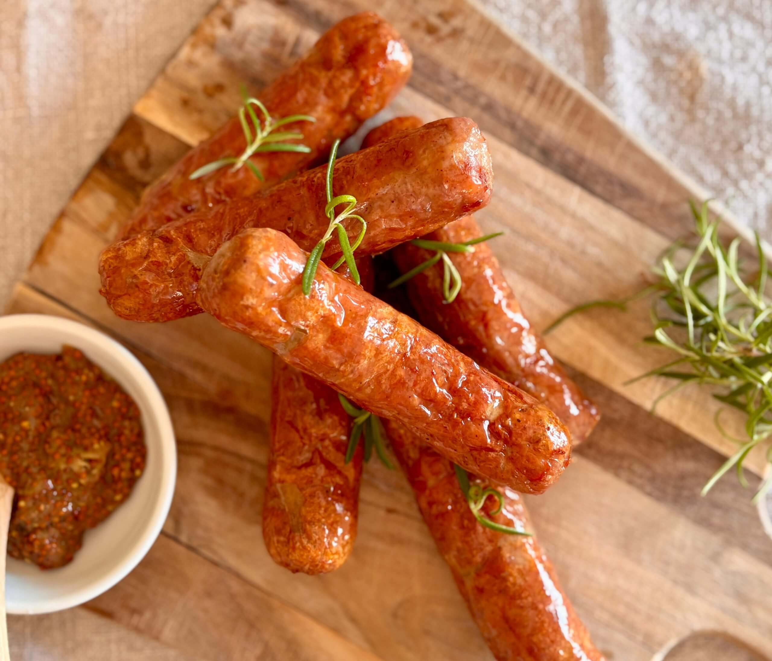 Air fryer Sausages by Clare Andrews