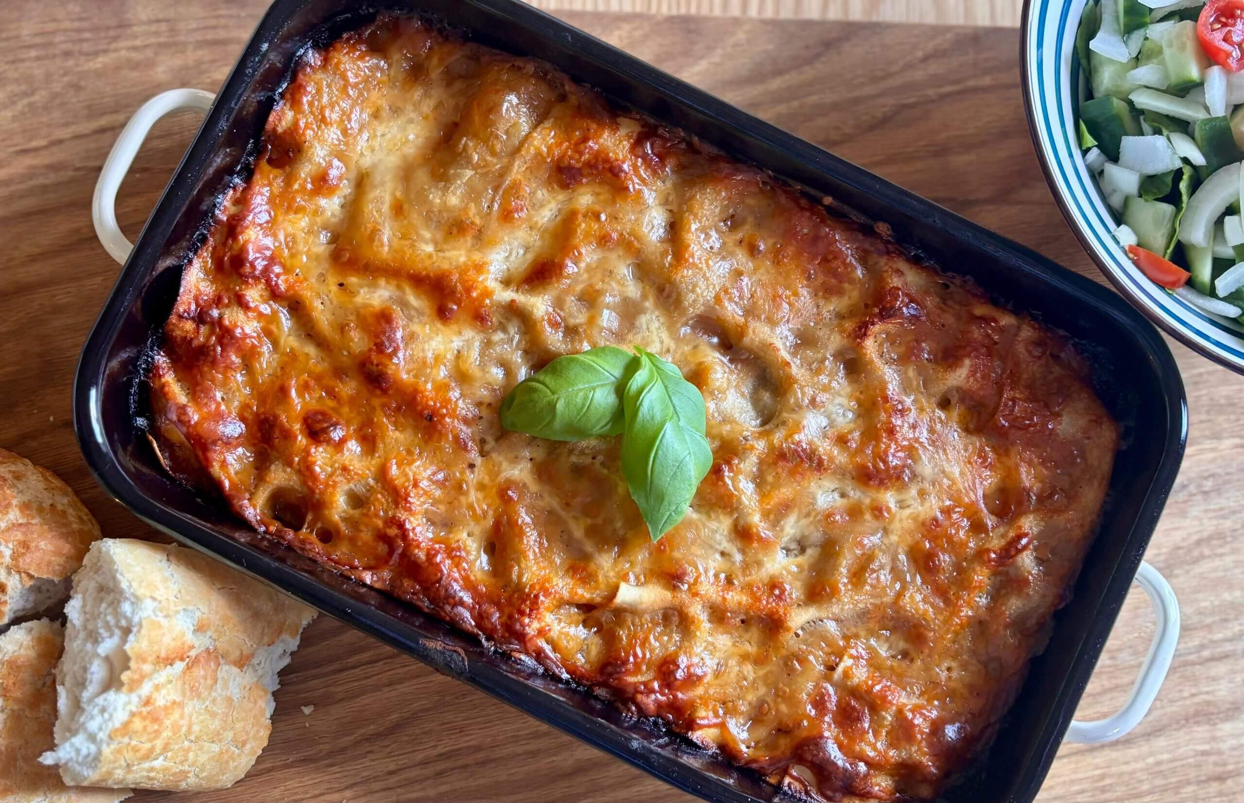 Air fryer lasagne recipe by Clare Andrews.