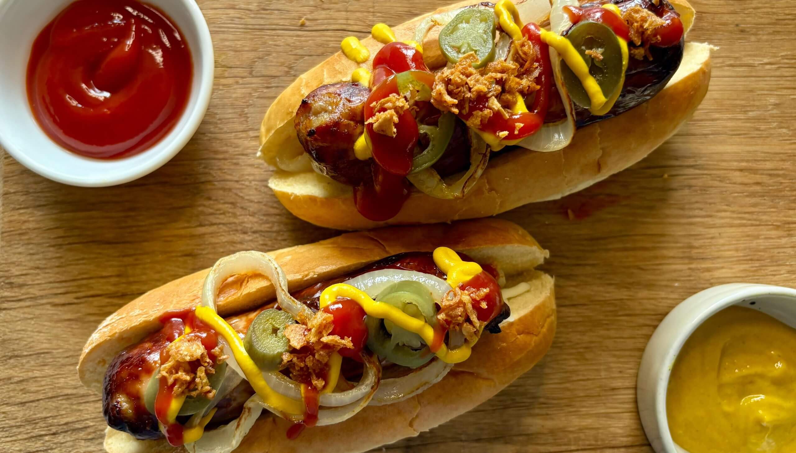 Air Fryer hot dogs recipe by Clare Andrews