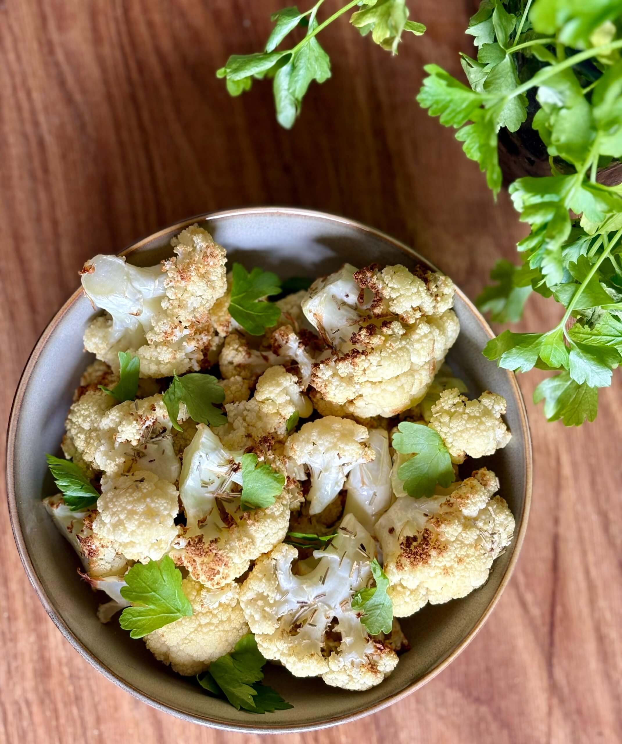 Air fryer roasted cauliflower recipe by Clare Andrews