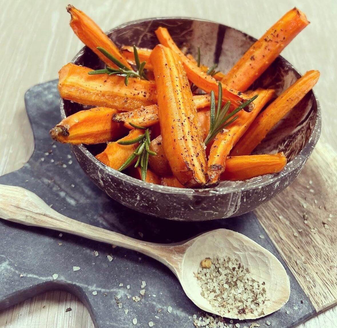 Air fryer roast carrots recipe by Clare Andrews
