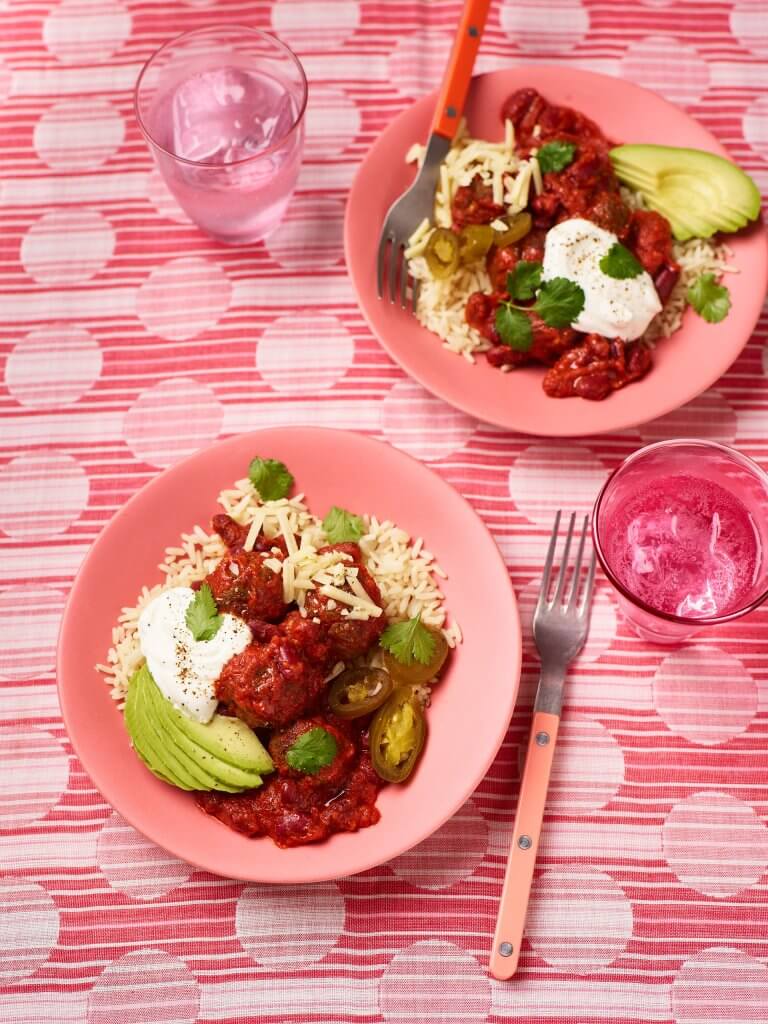 Air Fryer Chilli Con Carne Meatballs