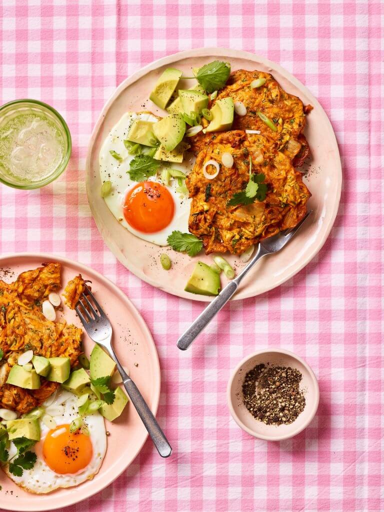 Air Fryer Kimchi Fritters